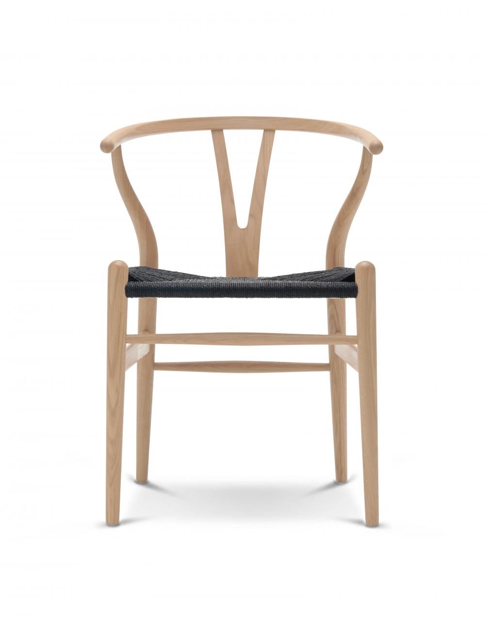 Carl Hansen & Son CH24 Wishbone Chair - Black Paper Cord Seat