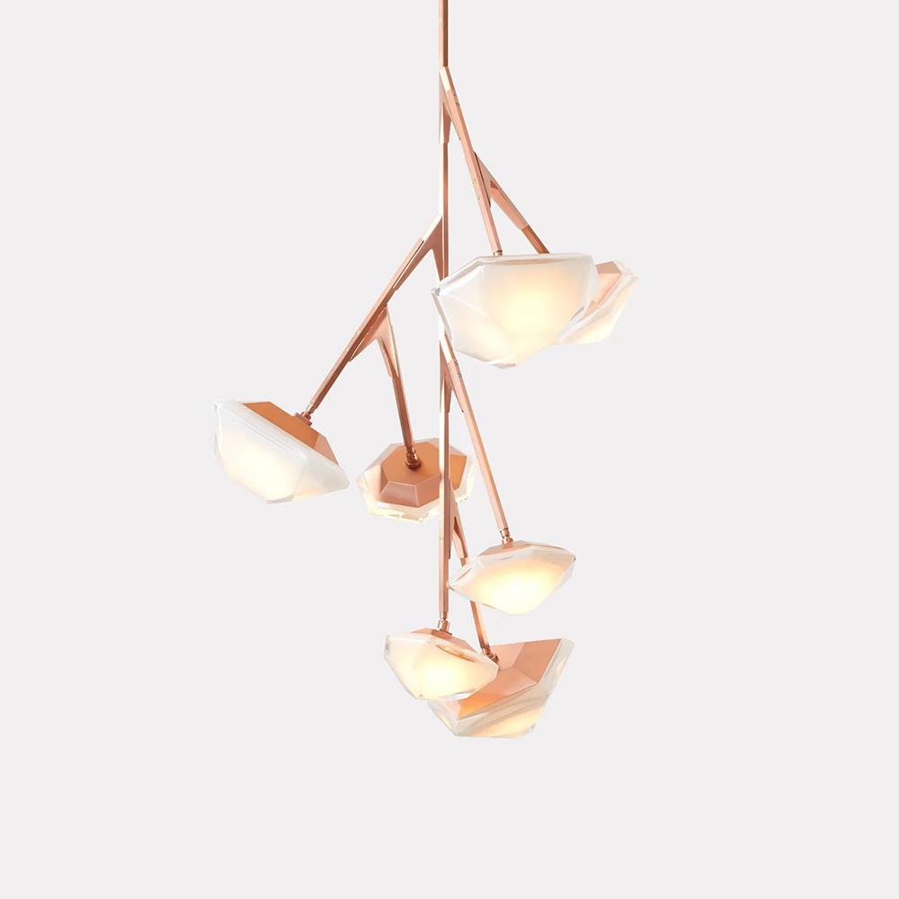 Myriad tall chandelier
