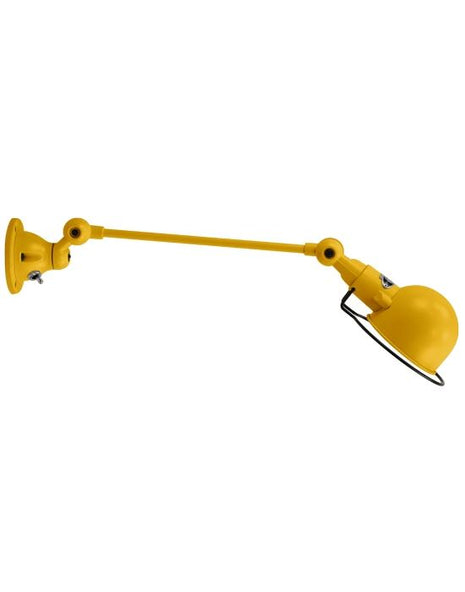 Outlet Jielde Signal One Arm Adjustable Wall Light - Mustard, Gloss, Hardwired (No Switch)