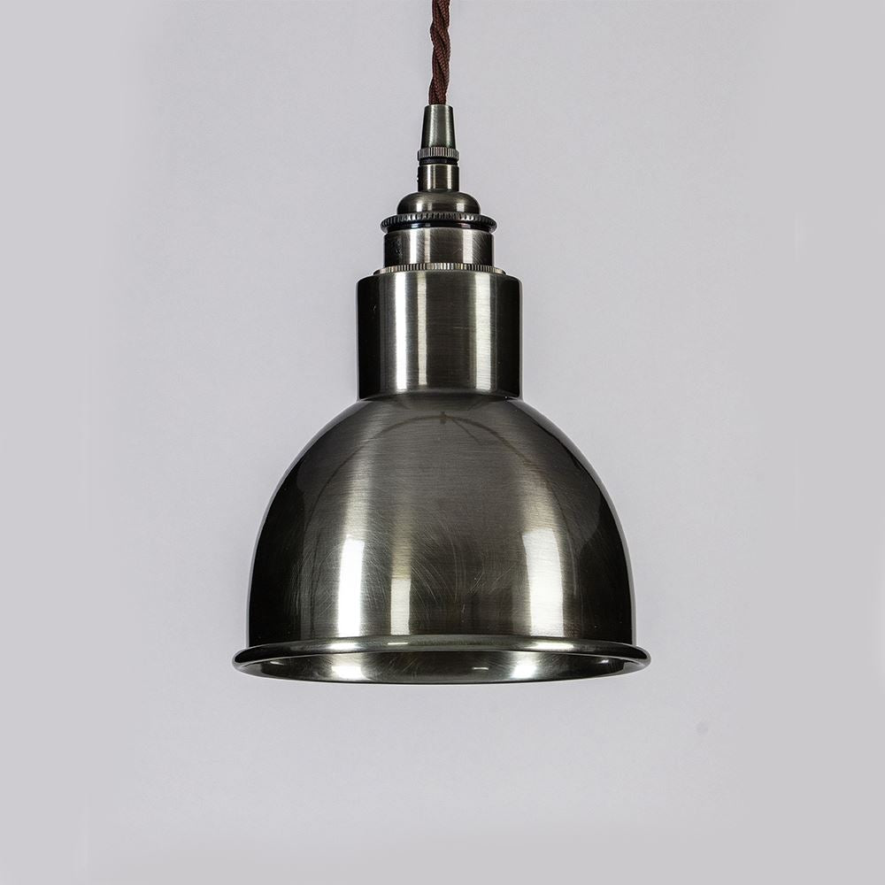Old School Electric Churchill Pendant Light - Metal Shades
