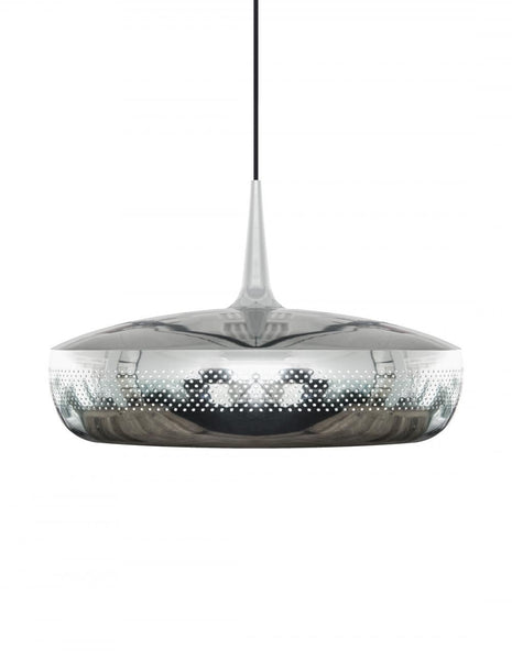 Outlet Umage Clava Dine Pendant Light - Polished Steel, Black Cable