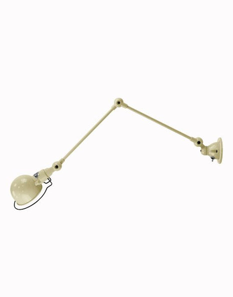Outlet Jielde Signal Two Arm Adjustable Wall Light - Ivory, Matt, Hardwired (No Switch)