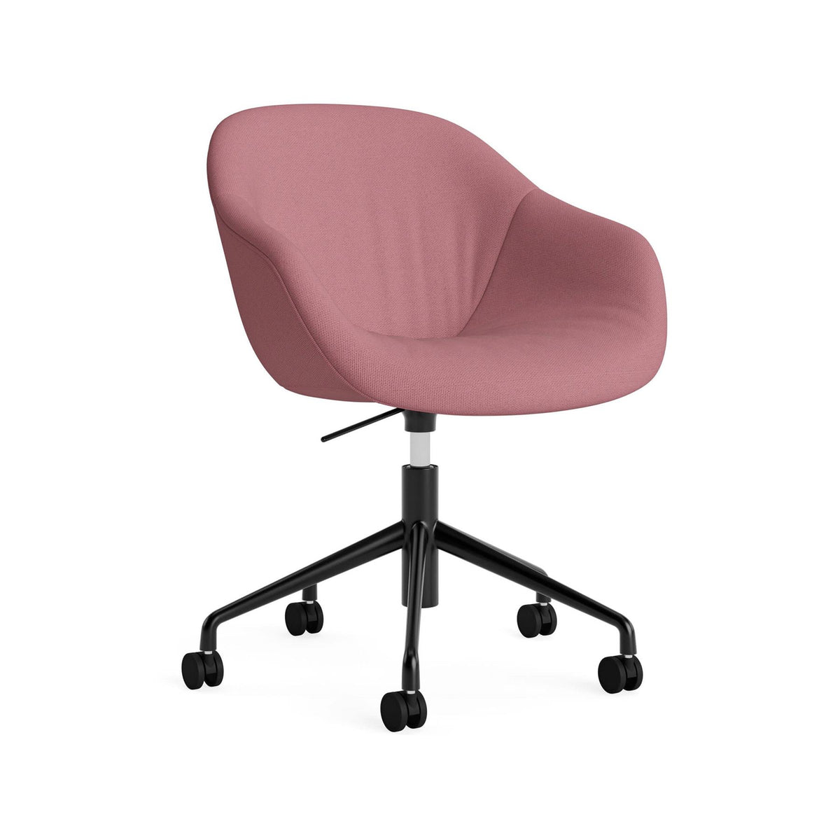 HAY AAC 253 Chair, Soft Upholstery - 5 Star Swivel Base, Gas Lift and Wheels