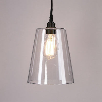 Old School Electric Tapered Blown Pendant Light : Bathroom Version