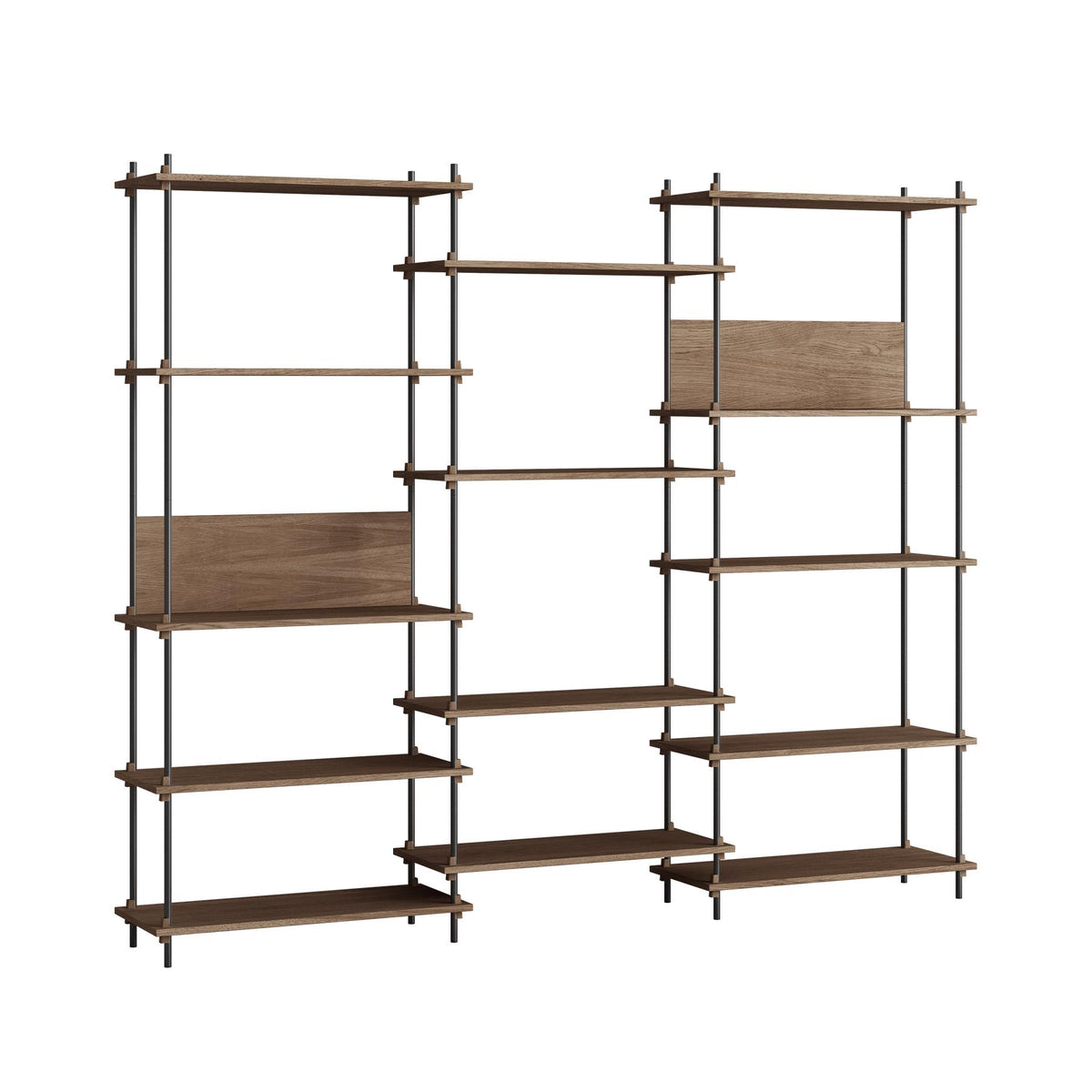 MOEBE Triple Shelving System with 2 L Shelves