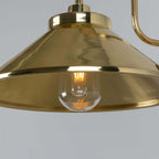 Mullan Lighting Nerissa Brass Swan Neck Wall Light