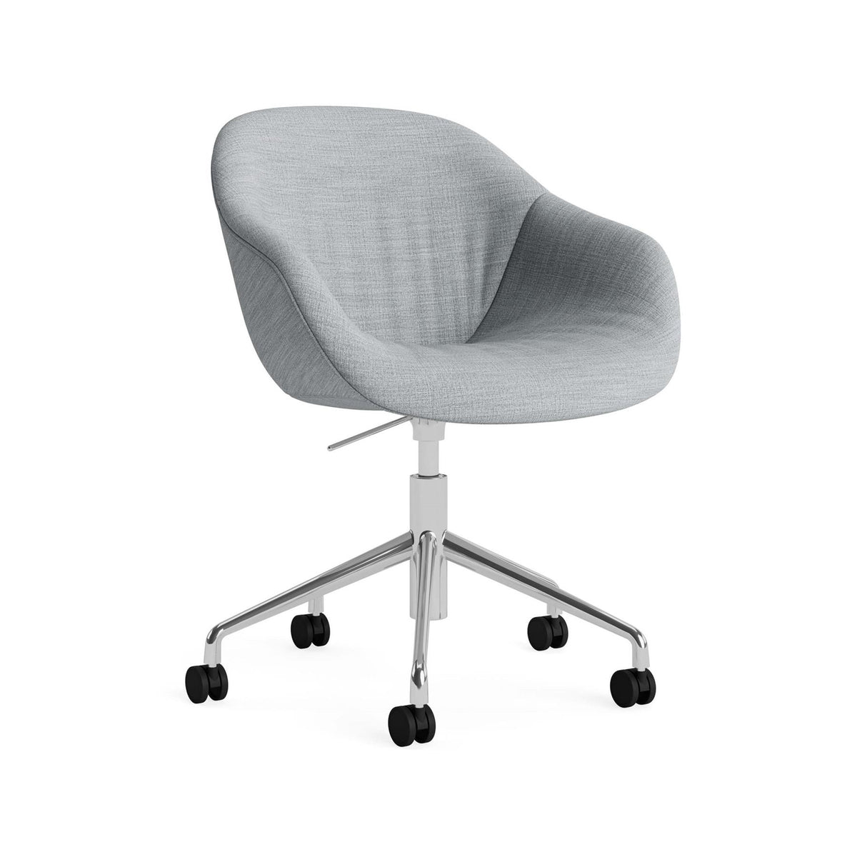 HAY AAC 253 Chair, Soft Upholstery - 5 Star Swivel Base, Gas Lift and Wheels