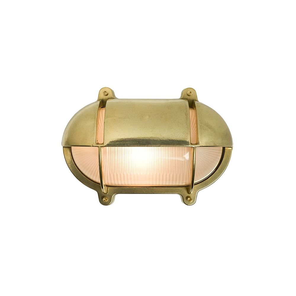 Davey Brass oval Bulkhead With eyelid