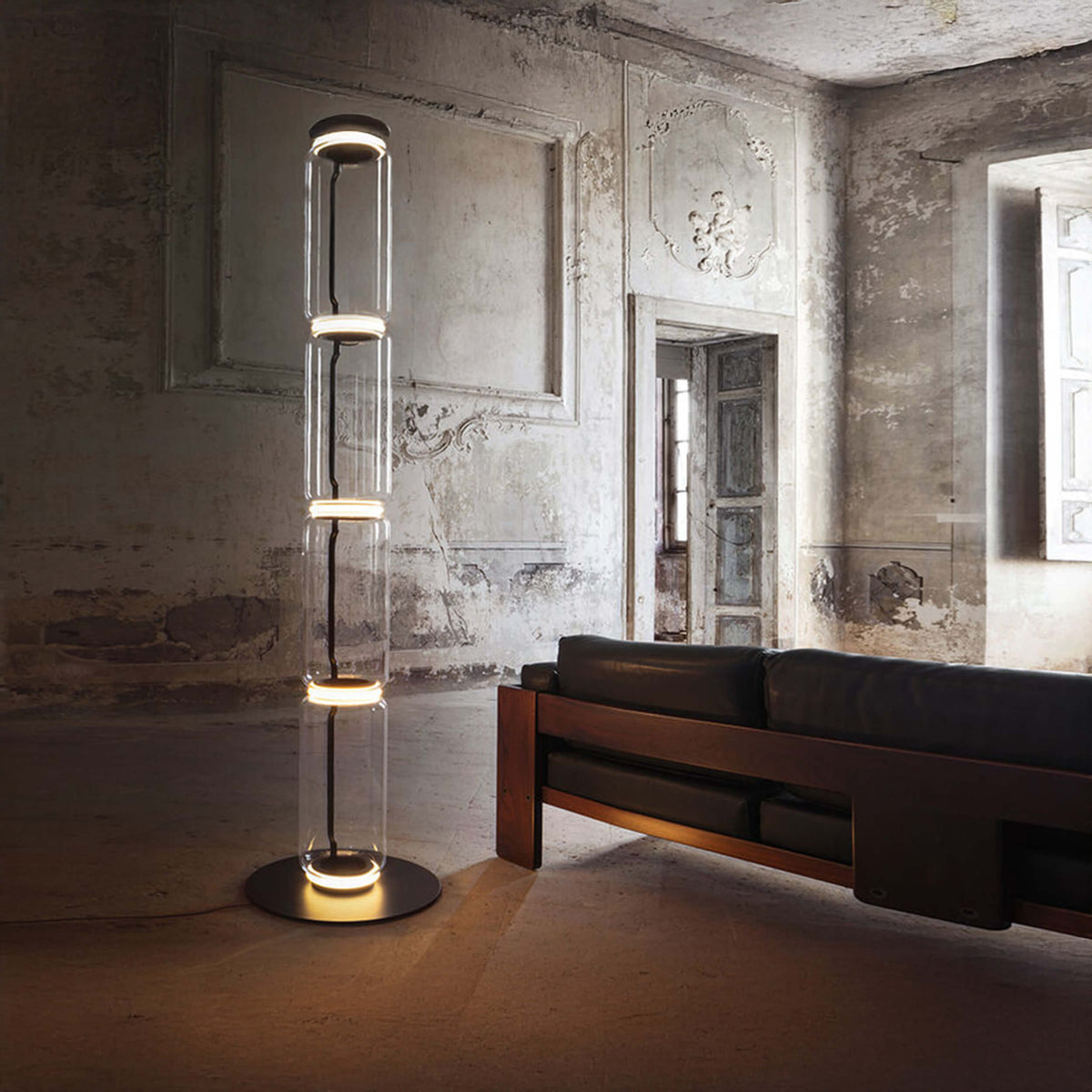 Flos Noctambule Floor Lamp - Low Cylinder