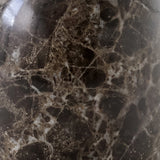 Emparador marble base / Lacquered walnut top