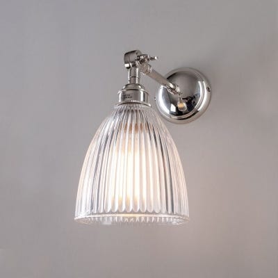 Old School Electric Elongated prismatic wall light - adjustable arm
