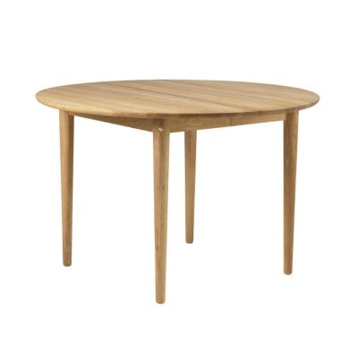 B Stock FDB Mobler Bjork C62E Dining Table - Solid oak, Oiled, No extension leaf