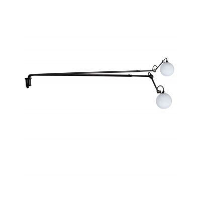Small image of Lampe gras 213 long double wall light - glass ball