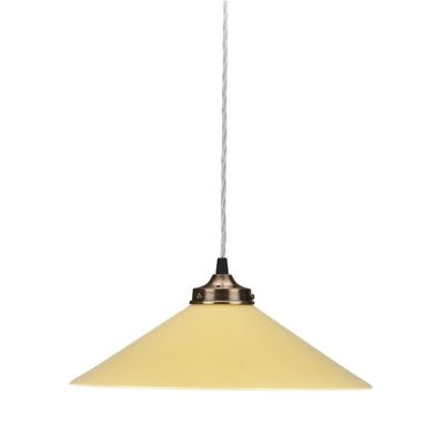 Outlet French ceramic pendant - Mustard