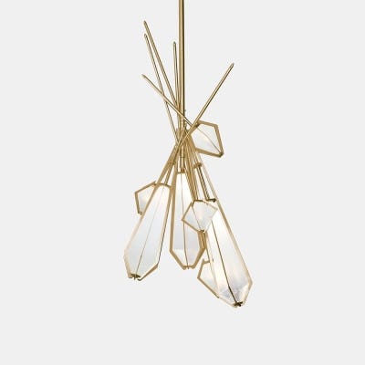 Small image of Harlow dried flowers chandelier
