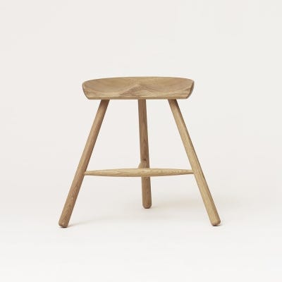 Small image of Shoemaker No. 49 stool - White oiled oak