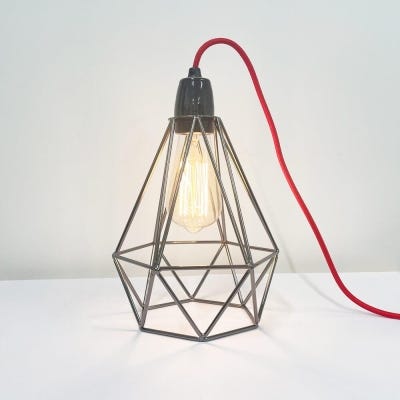Diamond cage table lamp | Holloways of Ludlow