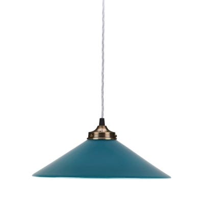 Outlet French ceramic pendant - Teal