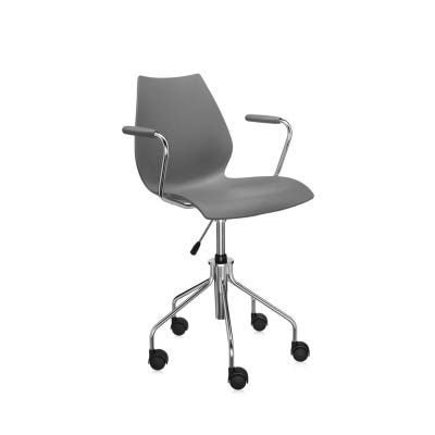 Kartell Maui Office Chair with armrests | Holloways of Ludlow
