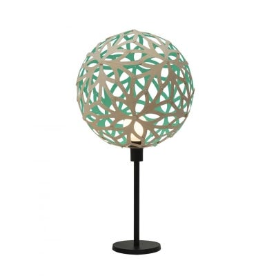 Small image of Floral table lamp coloured - 1 side